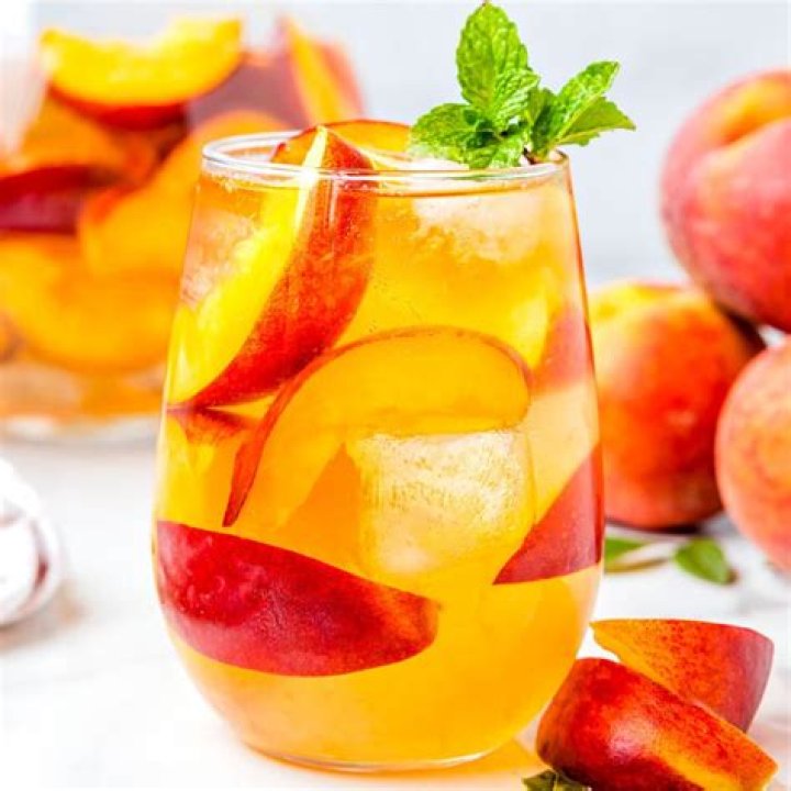 Peach Sangria - Celebrating Sweets